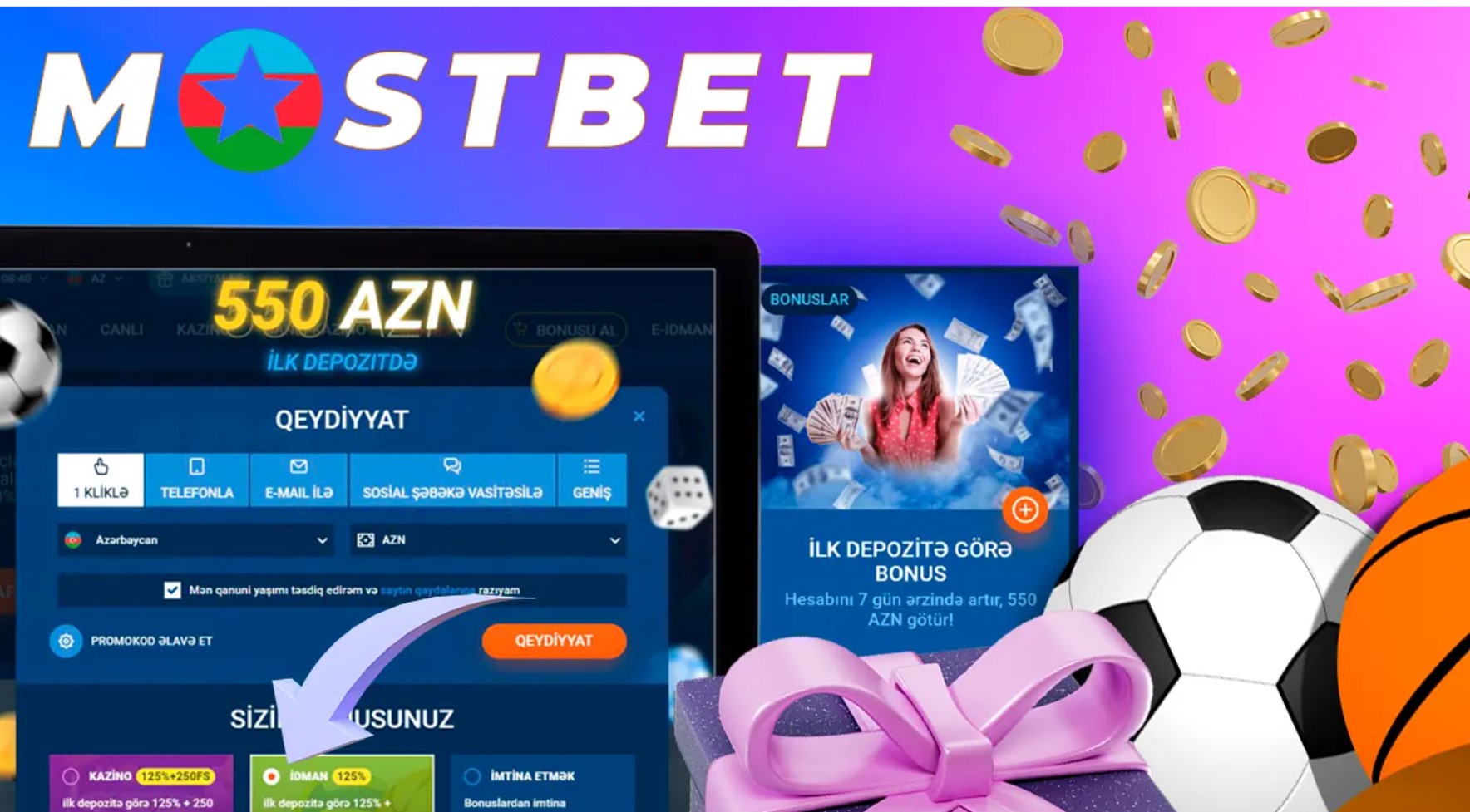 Xoş gəlmisiniz bonusu və promosyonlar Mostbet Online 2023-2024